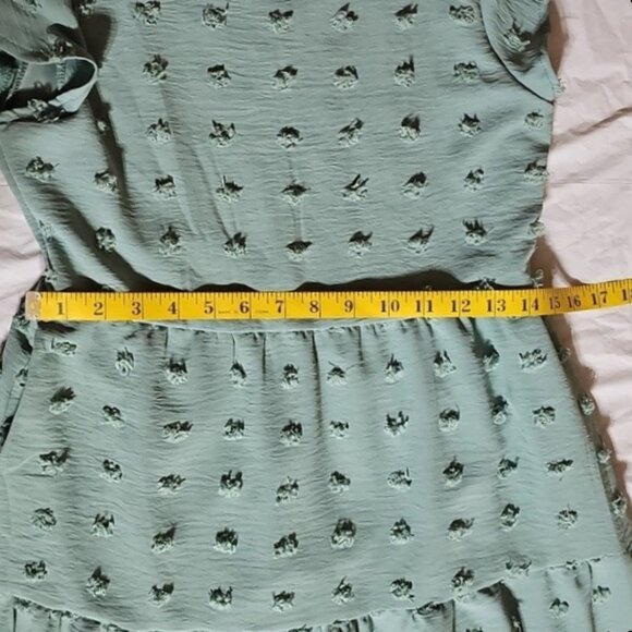 HOSIKA Girls Maxi Dress Ruffle Sleeve Swiss Dot A Line Tiered Flowy Casual Party - Picture 11 of 14